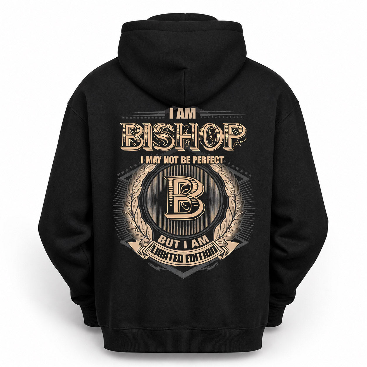 BISHOP PH55-T25-Personalized Name Quote Apparel “I Am NAME May Not Be Perfect But I Am Limited Edition”