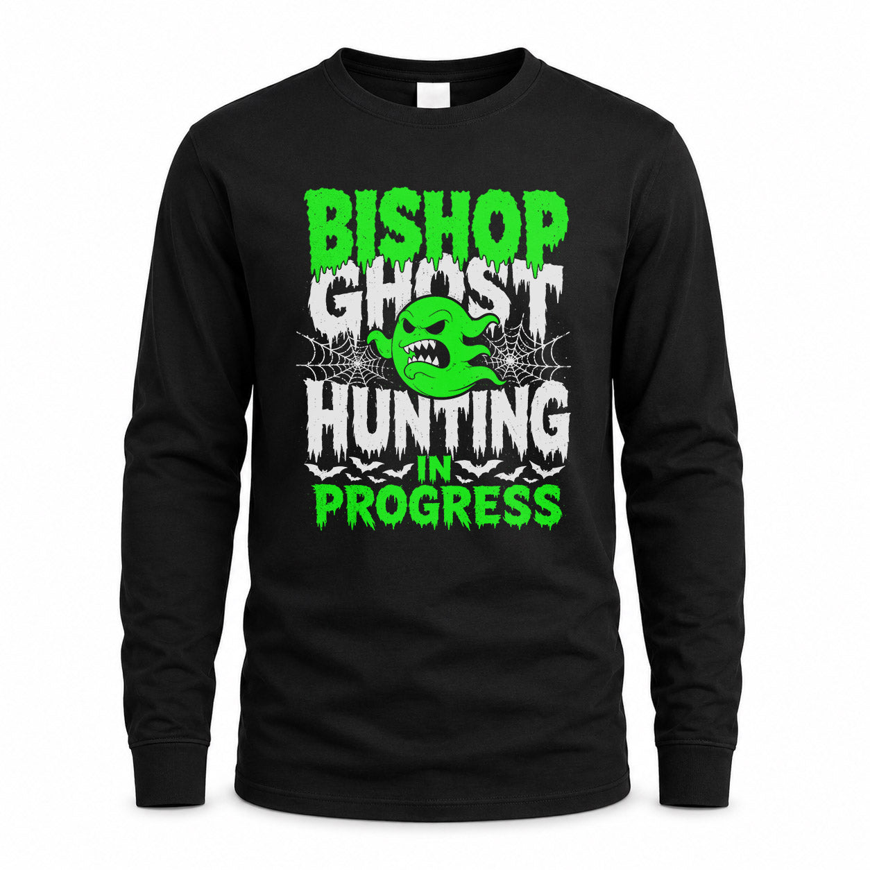 BISHOP HW22-K06-109 - NAME Ghost Hunting In Progress Personalized Halloween Shirt