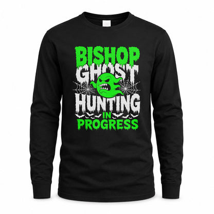 BISHOP HW22-K06-109 - NAME Ghost Hunting In Progress Personalized Halloween Shirt