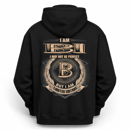 BI PH55-T25-Personalized Name Quote Apparel “I Am NAME May Not Be Perfect But I Am Limited Edition”