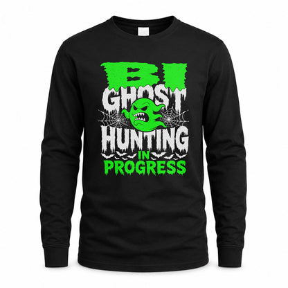 BI HW22-K06-109 - NAME Ghost Hunting In Progress Personalized Halloween Shirt