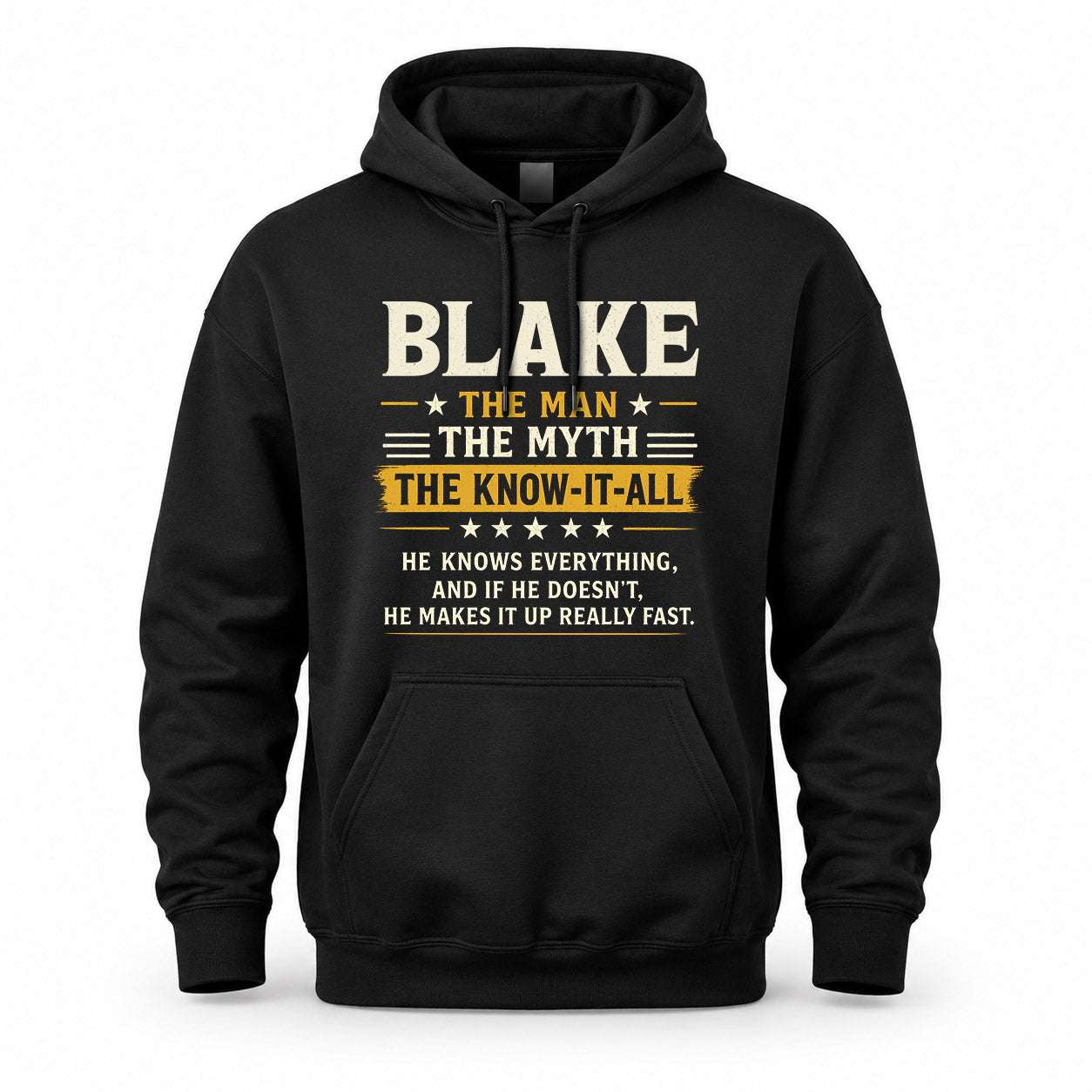 BLAKE TM90-K04-125 - NAME Legendary Know-It-All Personalized Funny Shirt