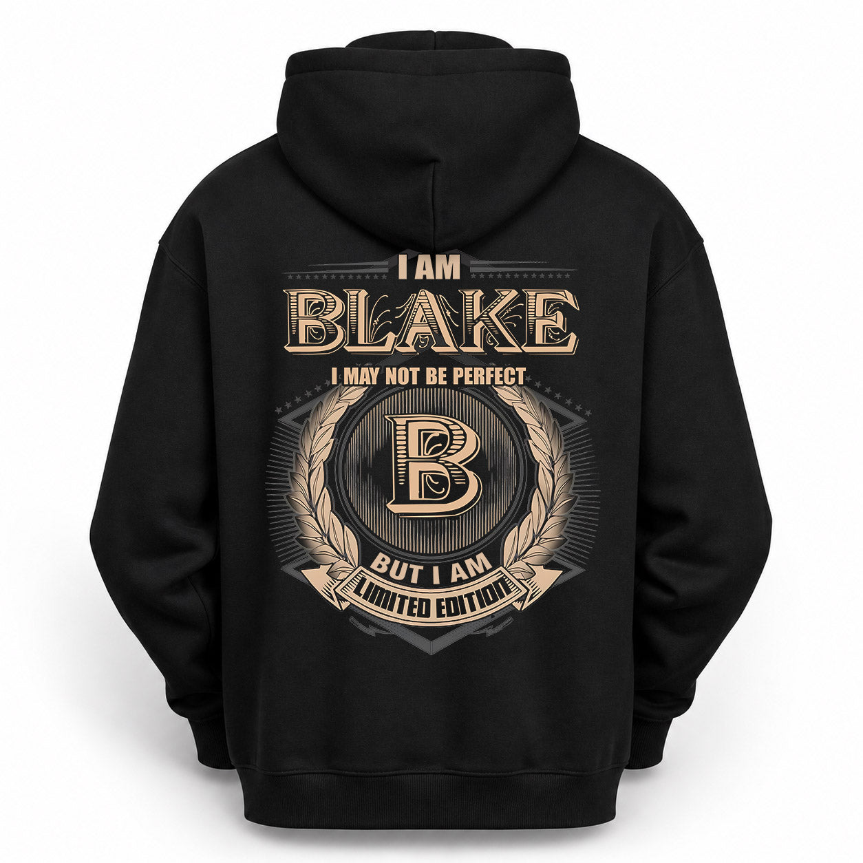 BLAKE PH55-T25-Personalized Name Quote Apparel “I Am NAME May Not Be Perfect But I Am Limited Edition”