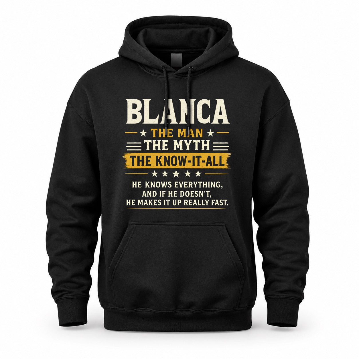 BLANCA TM90-K04-125 - NAME Legendary Know-It-All Personalized Funny Shirt