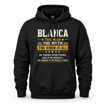 BLANCA TM90-K04-125 - NAME Legendary Know-It-All Personalized Funny Shirt
