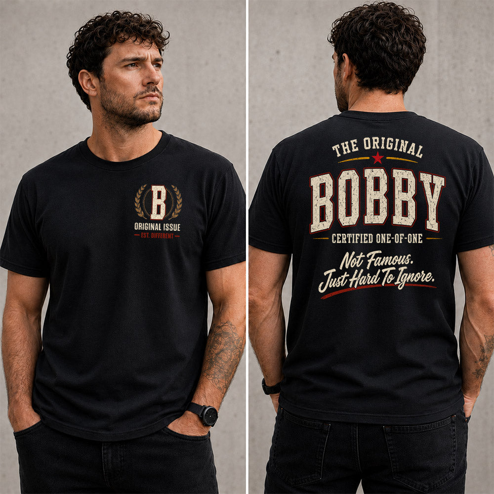 BOBBY W68-F2-168 – Personalized Original Issue Apparel “The Original NAME Certified One-of-One"