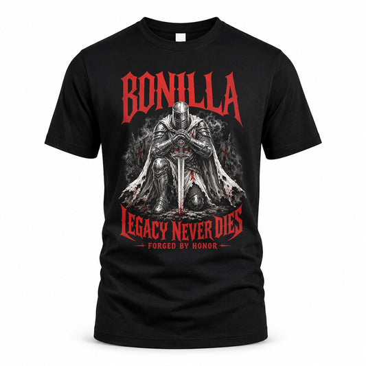 BONILLA HS90-K04-109 - NAME Legacy Never Dies Forged By Honor Personalized Knight