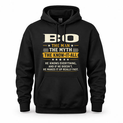 BO TM90-K04-125 - NAME Legendary Know-It-All Personalized Funny Shirt