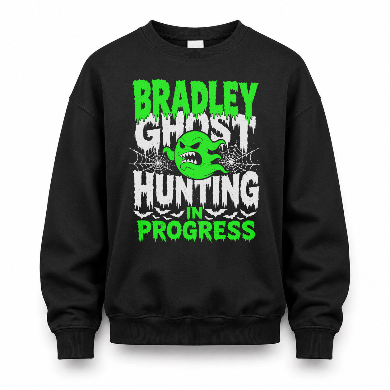 BRADLEY HW22-K06-109 - NAME Ghost Hunting In Progress Personalized Halloween Shirt