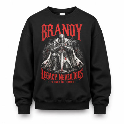 BRANDY HS90-K04-109 - NAME Legacy Never Dies Forged By Honor Personalized Knight