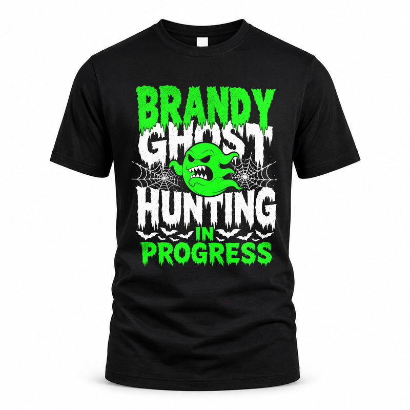 BRANDY HW22-K06-109 - NAME Ghost Hunting In Progress Personalized Halloween Shirt