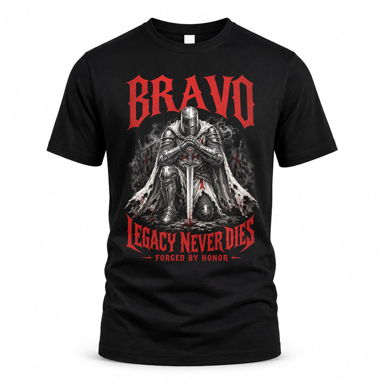 BRAVO HS90-K04-109 - NAME Legacy Never Dies Forged By Honor Personalized Knight