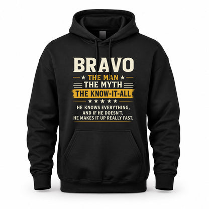 BRAVO TM90-K04-125 - NAME Legendary Know-It-All Personalized Funny Shirt