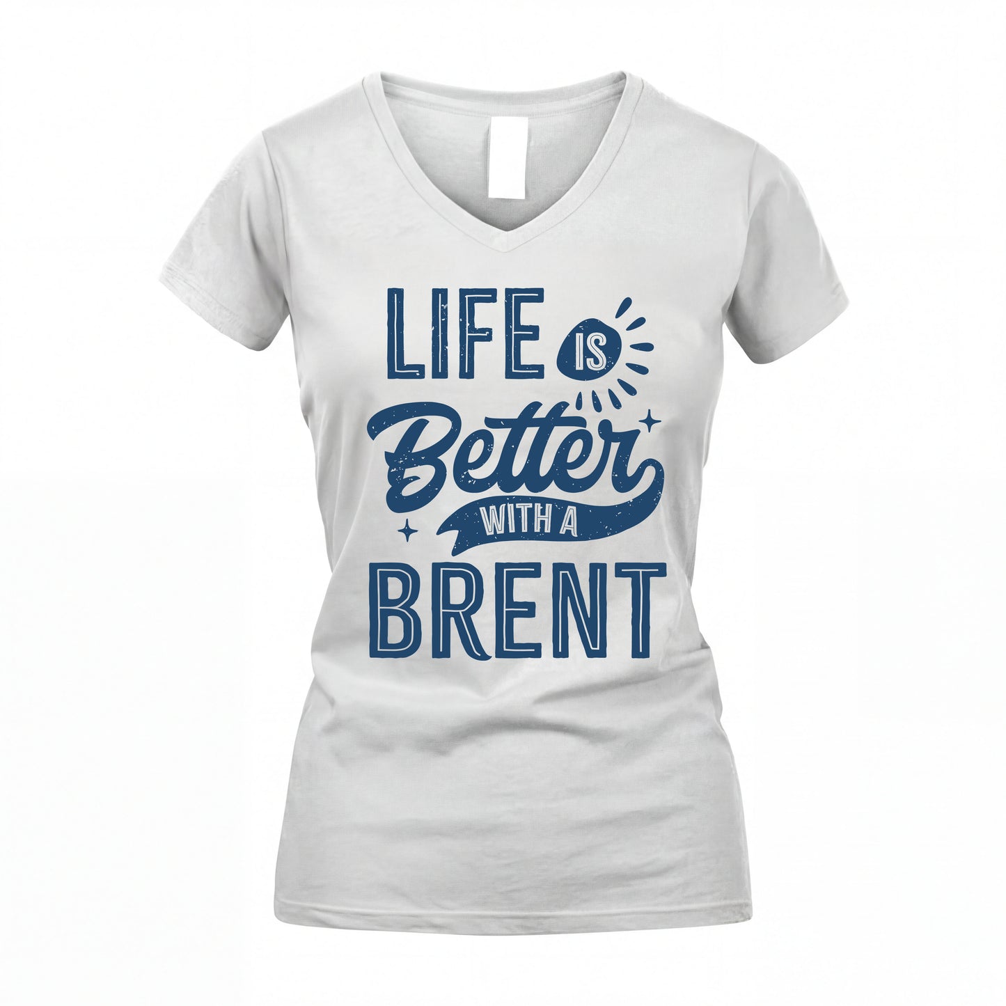 BRENT HH88-K2–Personalized Name Quote T-Shirt Life Is Better With Unisex Gift
