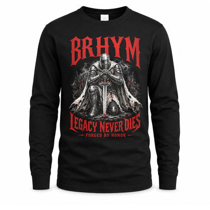 BRHYM HS90-K04-109 - NAME Legacy Never Dies Forged By Honor Personalized Knight
