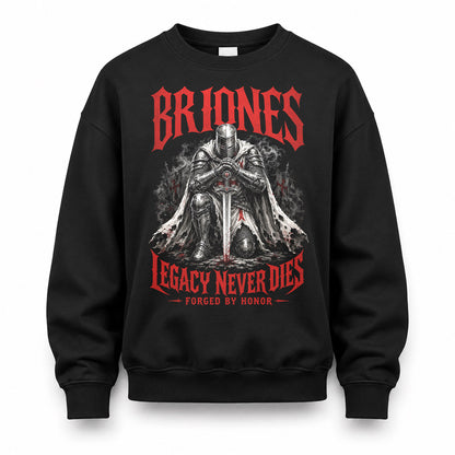BRIONES HS90-K04-109 - NAME Legacy Never Dies Forged By Honor Personalized Knight