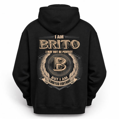 BRITO PH55-T25-Personalized Name Quote Apparel “I Am NAME May Not Be Perfect But I Am Limited Edition”
