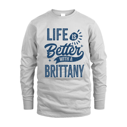 BRITTANY HH88-K2–Personalized Name Quote T-Shirt Life Is Better With Unisex Gift