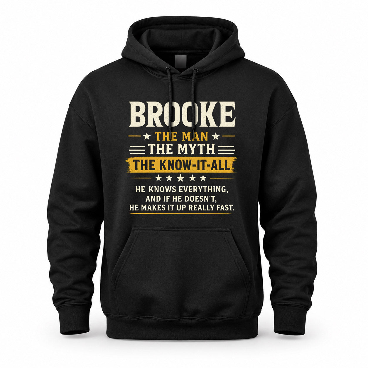 BROOKE TM90-K04-125 - NAME Legendary Know-It-All Personalized Funny Shirt