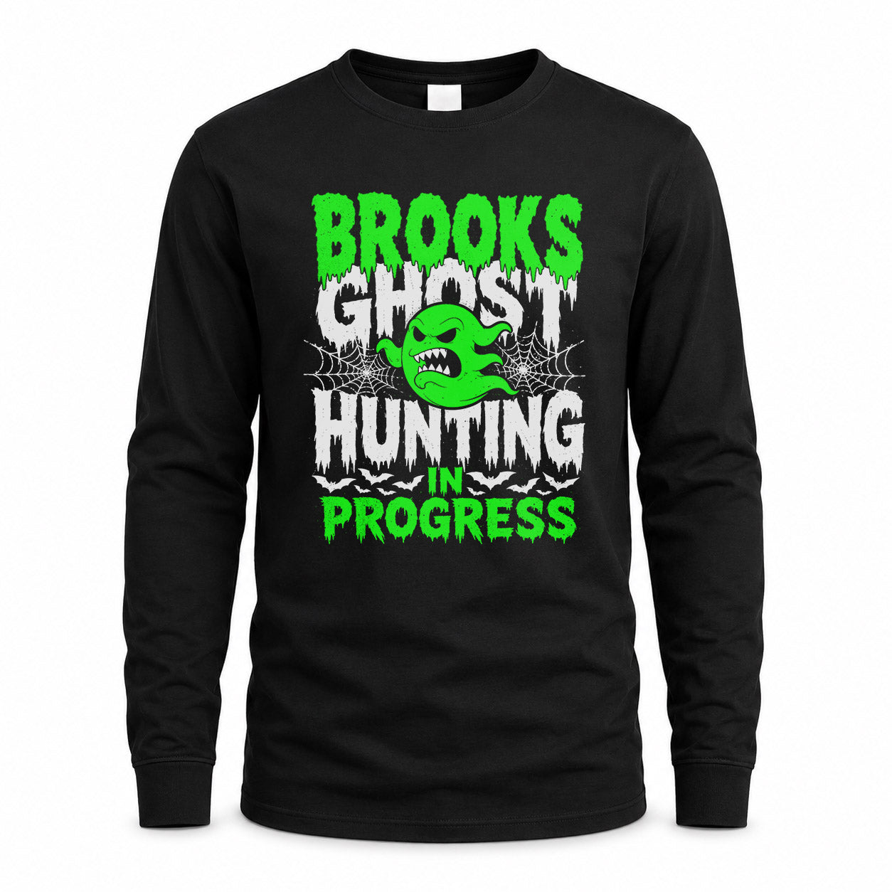 BROOKS HW22-K06-109 - NAME Ghost Hunting In Progress Personalized Halloween Shirt