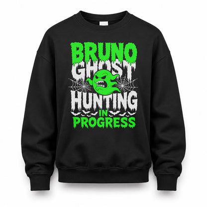 BRUNO HW22-K06-109 - NAME Ghost Hunting In Progress Personalized Halloween Shirt