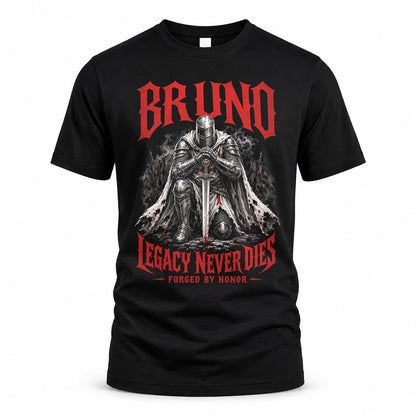 BRUNO HS90-K04-109 - NAME Legacy Never Dies Forged By Honor Personalized Knight