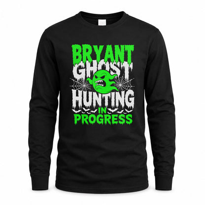 BRYANT HW22-K06-109 - NAME Ghost Hunting In Progress Personalized Halloween Shirt