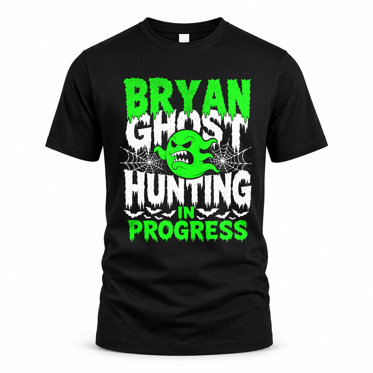 BRYAN HW22-K06-109 - NAME Ghost Hunting In Progress Personalized Halloween Shirt