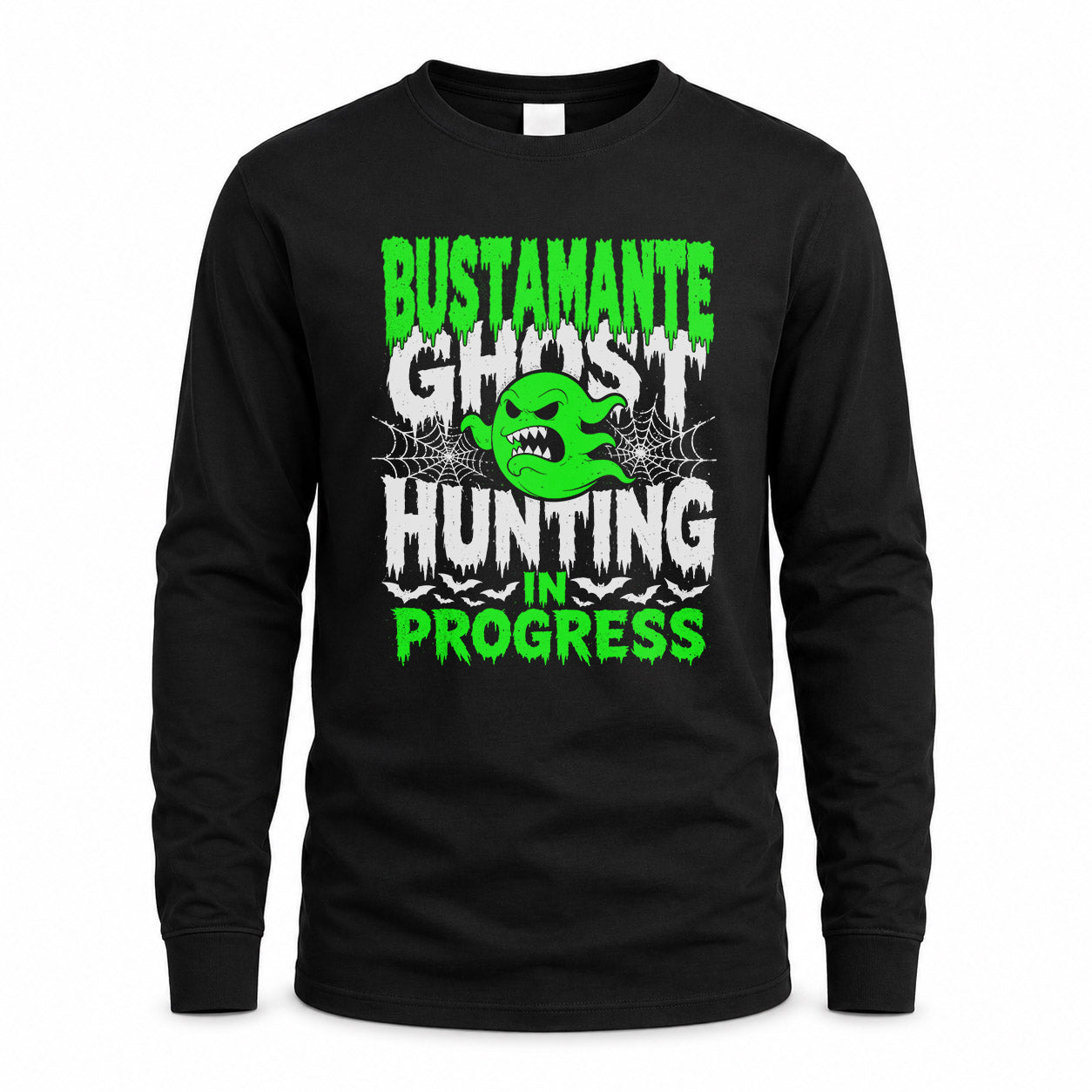 BUSTAMANTE HW22-K06-109 - NAME Ghost Hunting In Progress Personalized Halloween Shirt
