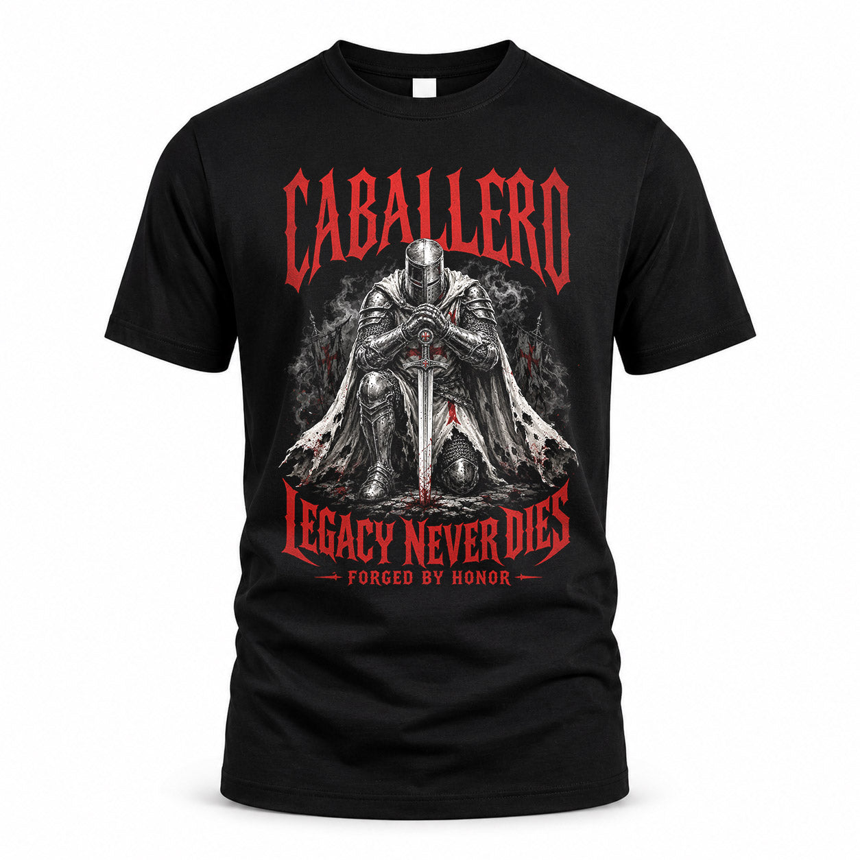 CABALLERO HS90-K04-109 - NAME Legacy Never Dies Forged By Honor Personalized Knight