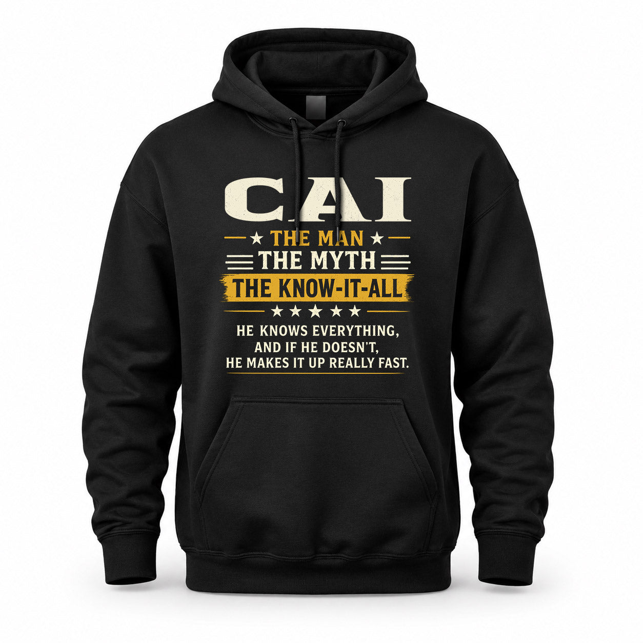 CAI TM90-K04-125 - NAME Legendary Know-It-All Personalized Funny Shirt