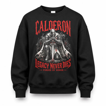 CALDERON HS90-K04-109 - NAME Legacy Never Dies Forged By Honor Personalized Knight