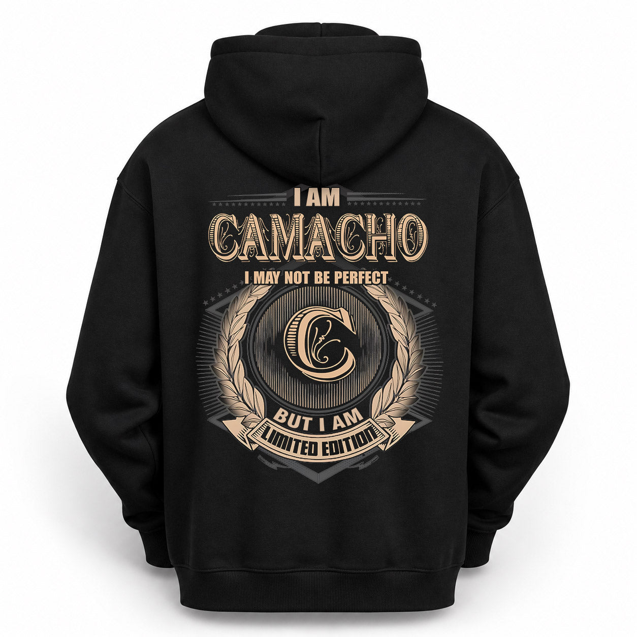 CAMACHO PH55-T25-Personalized Name Quote Apparel “I Am NAME May Not Be Perfect But I Am Limited Edition”