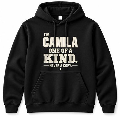 CAMILA P6-K4-228 Personalized Funny Quote Apparel “I’m NAME – One of a Kind, Never a Copy”