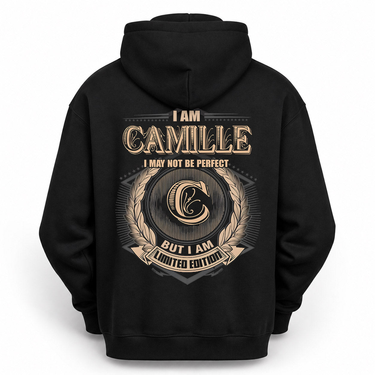 CAMILLE PH55-T25-Personalized Name Quote Apparel “I Am NAME May Not Be Perfect But I Am Limited Edition”