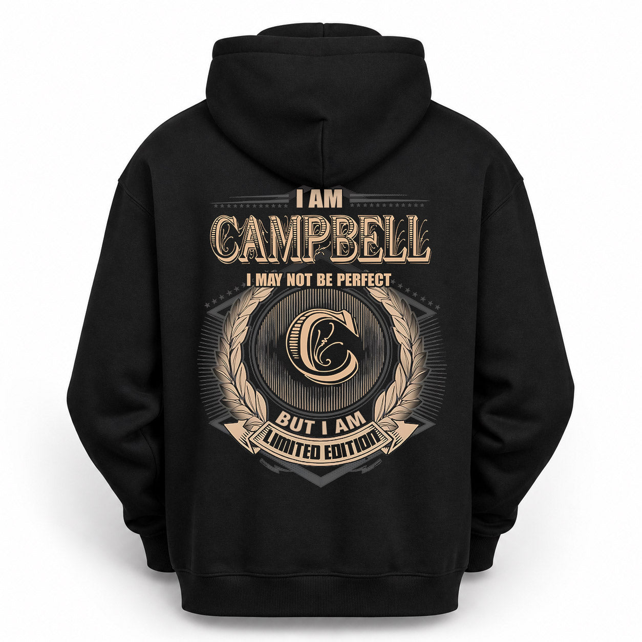 CAMPBELL PH55-T25-Personalized Name Quote Apparel “I Am NAME May Not Be Perfect But I Am Limited Edition”