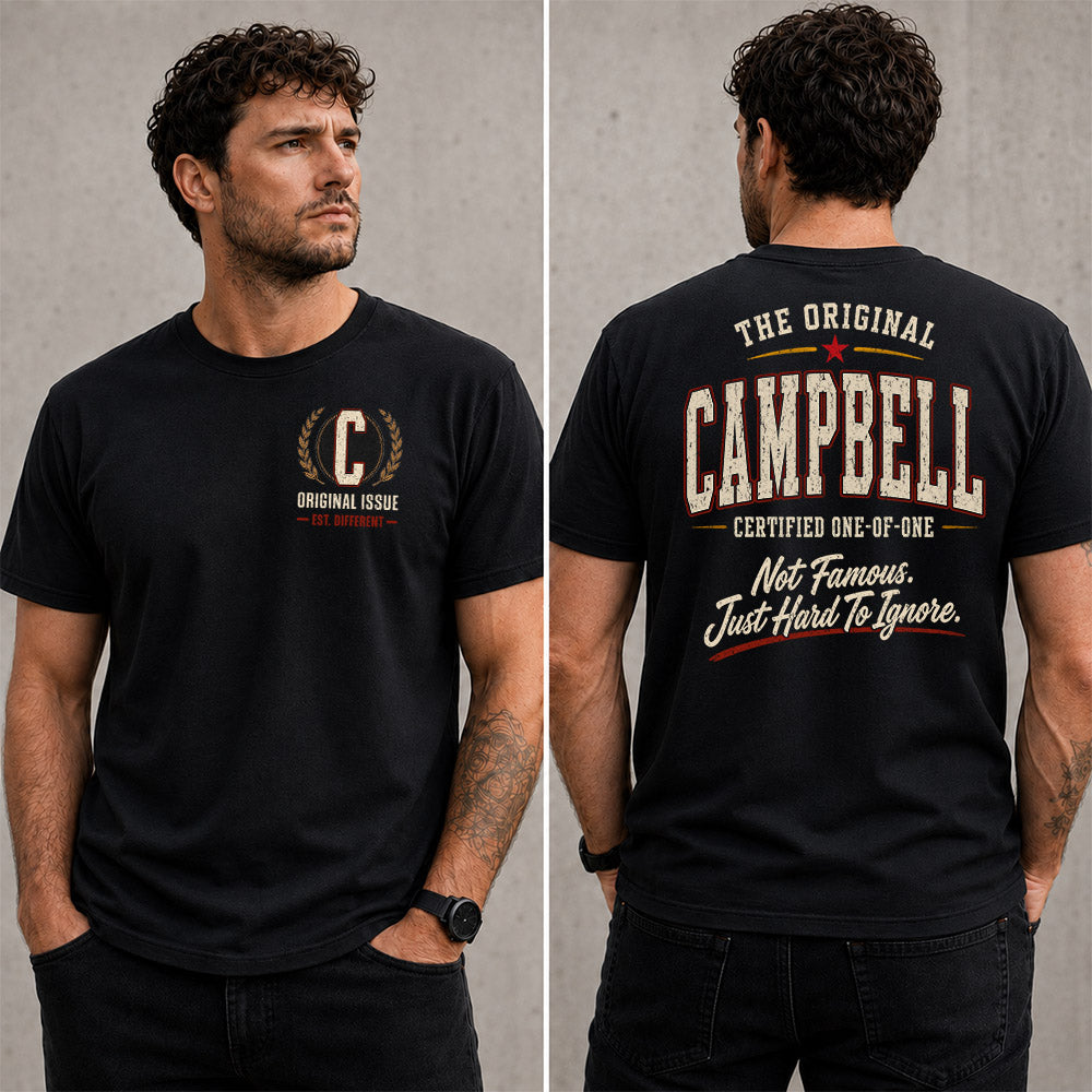 CAMPBELL W68-F2-168 – Personalized Original Issue Apparel “The Original NAME Certified One-of-One"