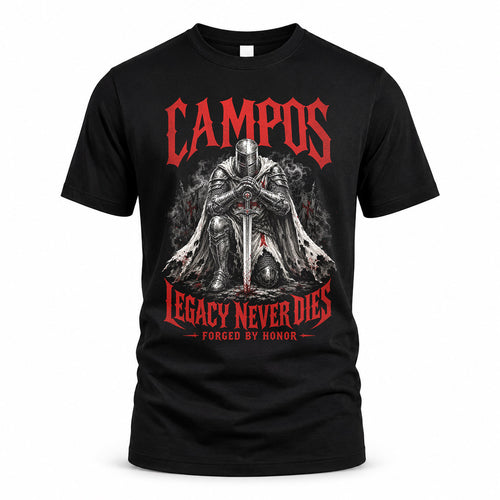 CAMPOS HS90-K04-109 - NAME Legacy Never Dies Forged By Honor Personalized Knight