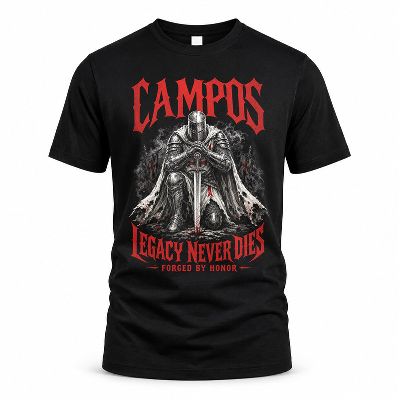 CAMPOS HS90-K04-109 - NAME Legacy Never Dies Forged By Honor Personalized Knight
