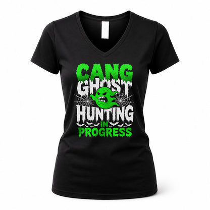 CANG HW22-K06-109 - NAME Ghost Hunting In Progress Personalized Halloween Shirt