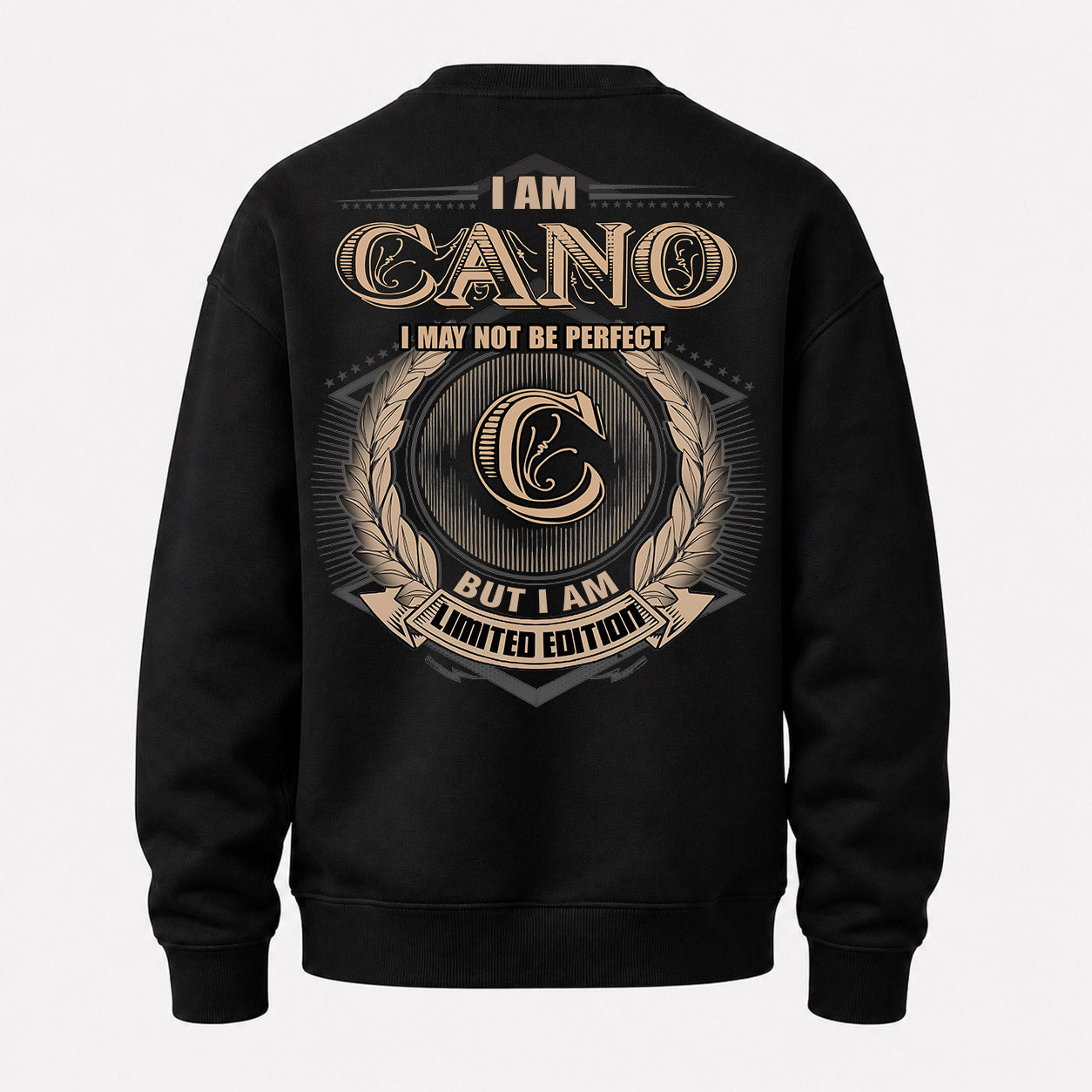 CANO PH55-T25-Personalized Name Quote Apparel “I Am NAME May Not Be Perfect But I Am Limited Edition”