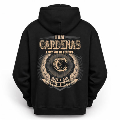 CARDENAS PH55-T25-Personalized Name Quote Apparel “I Am NAME May Not Be Perfect But I Am Limited Edition”