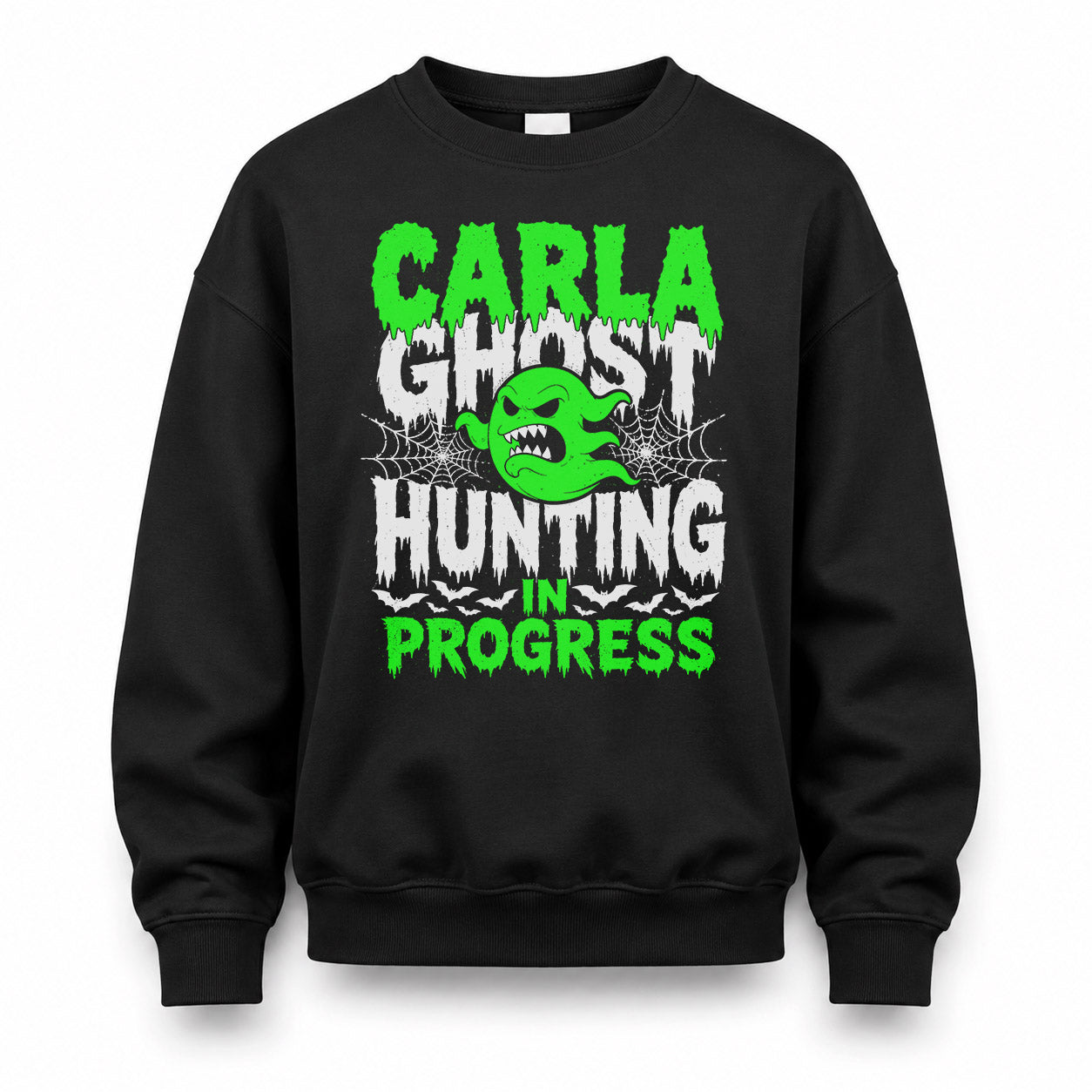 CARLA HW22-K06-109 - NAME Ghost Hunting In Progress Personalized Halloween Shirt