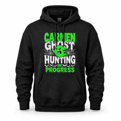 CARMEN HW22-K06-109 - NAME Ghost Hunting In Progress Personalized Halloween Shirt