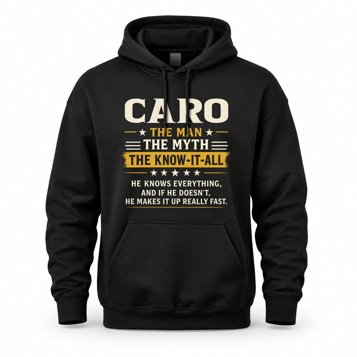 CARO TM90-K04-125 - NAME Legendary Know-It-All Personalized Funny Shirt
