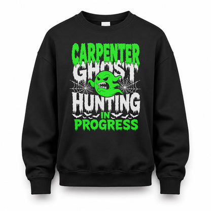 CARPENTER HW22-K06-109 - NAME Ghost Hunting In Progress Personalized Halloween Shirt