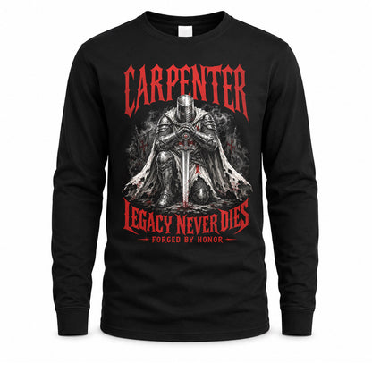 CARPENTER HS90-K04-109 - NAME Legacy Never Dies Forged By Honor Personalized Knight