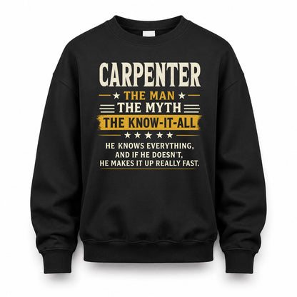 CARPENTER TM90-K04-125 - NAME Legendary Know-It-All Personalized Funny Shirt