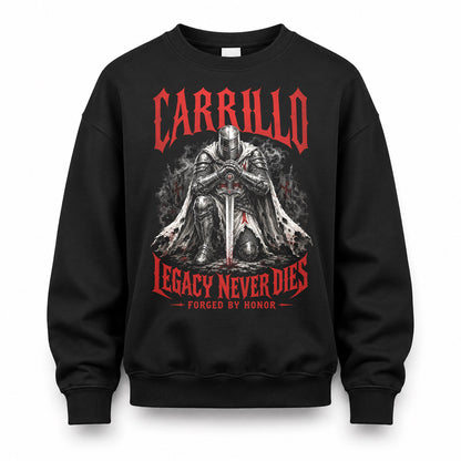CARRILLO HS90-K04-109 - NAME Legacy Never Dies Forged By Honor Personalized Knight