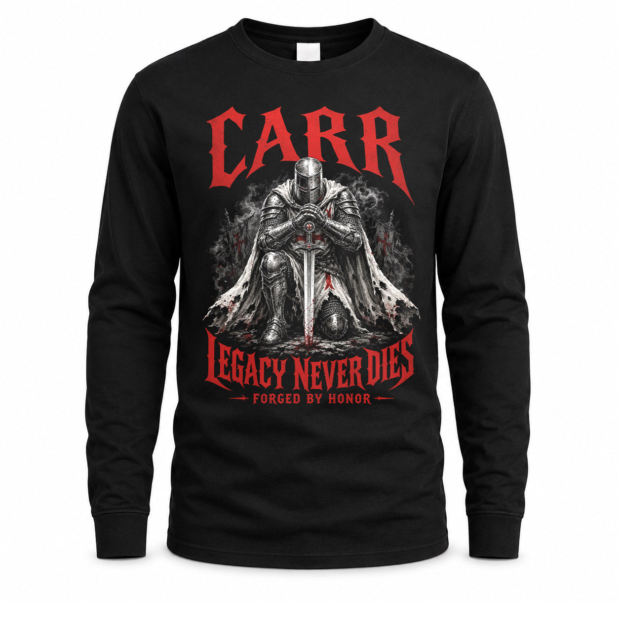 CARR HS90-K04-109 - NAME Legacy Never Dies Forged By Honor Personalized Knight